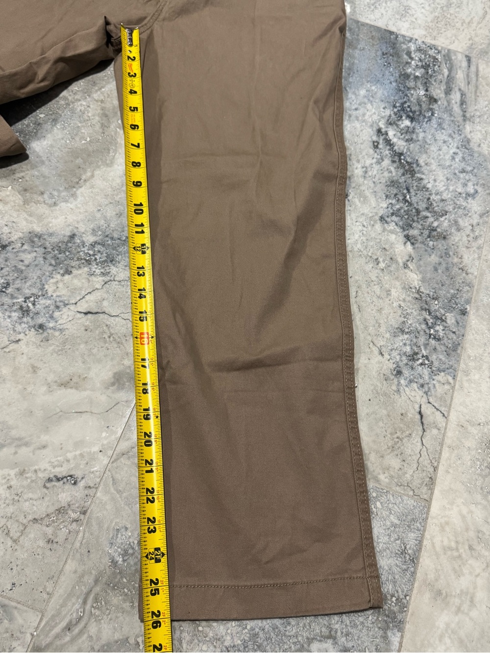 G.H. Bass & Co. Women's Cropped Straight Chinos in Brown - Picture 6 of 6